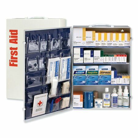 First Aid Only ANSI Class B+ 4 Shelf First Aid Station with Medications, 1437 Pieces 90576